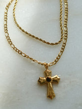 Load image into Gallery viewer, Layered French Cross Necklace - Waterproof