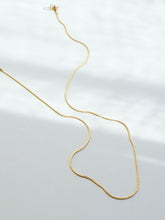 Load image into Gallery viewer, 1mm Minimalist Herringbone Chain Necklace - Waterproof