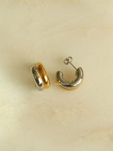 Load image into Gallery viewer, Silver Honeyed Halo Earrings - Waterproof