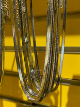 Load image into Gallery viewer, Silver 4mm Herringbone Necklace - Waterproof