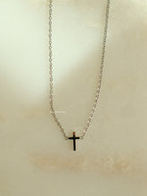 Load image into Gallery viewer, Silver Hay Cross Necklace - Waterproof