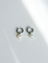 Load image into Gallery viewer, Steel Pearl Drop Earrings - Waterproof