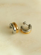 Load image into Gallery viewer, Silver Honeyed Halo Earrings - Waterproof