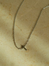 Load image into Gallery viewer, Silver Hay Cross Necklace - Waterproof