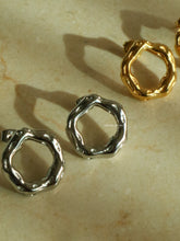 Load image into Gallery viewer, Silver Zaga Earrings - Waterproof