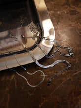 Load image into Gallery viewer, 2mm Silver Herringbone Necklace - Waterproof
