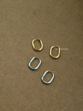 Load image into Gallery viewer, Rectangle Huggie Earrings (2 Colors)