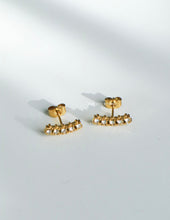 Load image into Gallery viewer, Five CZ Key Earrings - Waterproof