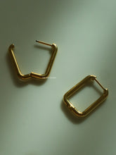 Load image into Gallery viewer, Square Huggie Earrings - Waterproof