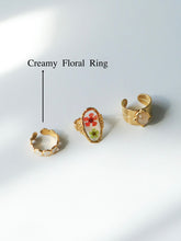 Load image into Gallery viewer, Creamy Floral Ring - Waterproof