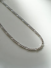 Load image into Gallery viewer, Silver Hady Figaro Chain Necklace - Waterproof