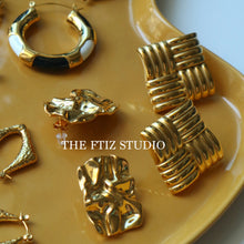 Load image into Gallery viewer, Square Chip Earrings - Waterproof