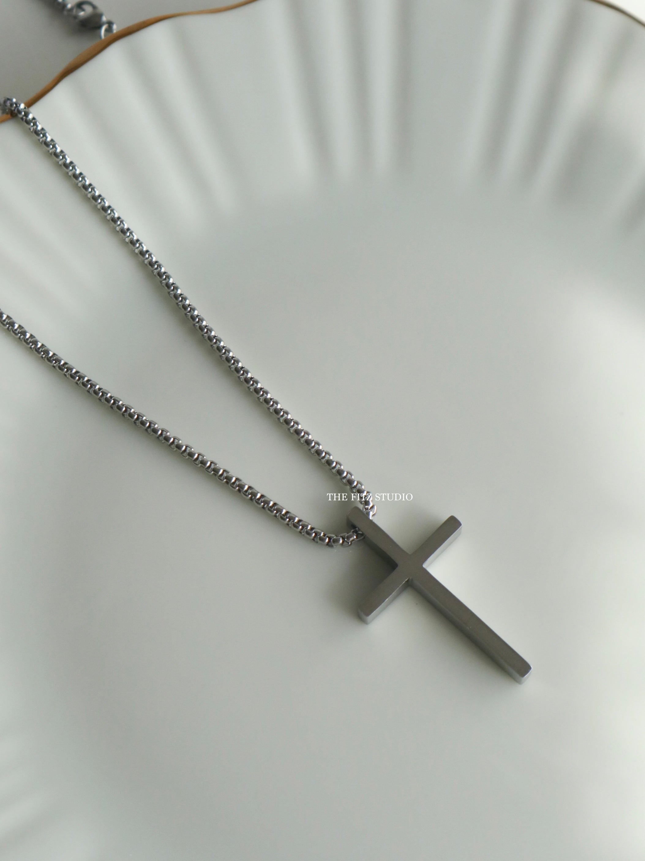 Silver Zico Cross Necklace - Waterproof – The Fitz Studio