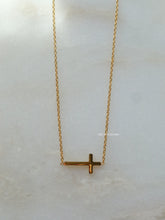 Load image into Gallery viewer, Pie Cross Necklace - Waterproof