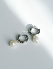 Load image into Gallery viewer, Steel Pearl Drop Earrings - Waterproof