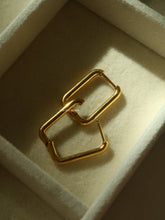 Load image into Gallery viewer, Square Huggie Earrings - Waterproof