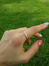 Load image into Gallery viewer, Square Crystal CZ Band Ring