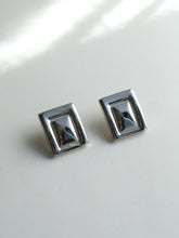 Load image into Gallery viewer, Silver Woodstock Square Earrings - Waterproof