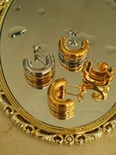 Load image into Gallery viewer, Silver Honeyed Halo Earrings - Waterproof