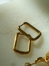 Load image into Gallery viewer, Square Huggie Earrings - Waterproof