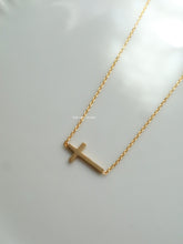 Load image into Gallery viewer, Pie Cross Necklace - Waterproof
