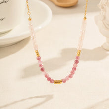 Load image into Gallery viewer, Pink Gemi Necklace - Waterproof