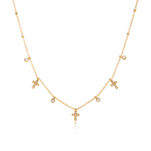 Load image into Gallery viewer, Cheero Cross Charm Necklace - Waterproof