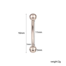 Load image into Gallery viewer, 1pc 316L Surgical Steel Rook Piercing