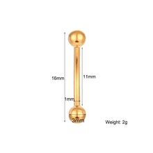 Load image into Gallery viewer, 1pc 316L Surgical Steel Rook Piercing