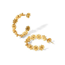 Load image into Gallery viewer, Round Daisy Earrings - Waterproof