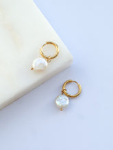 Load image into Gallery viewer, White Jinju Earrings - Waterproof