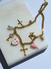 Load image into Gallery viewer, Pink Luna Charm Necklace - Waterproof