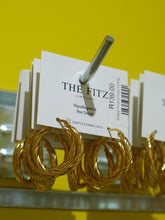 Load image into Gallery viewer, Twisted Round Hoop Earrings - Waterproof