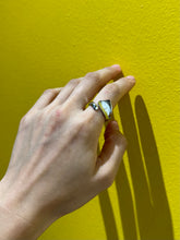 Load image into Gallery viewer, Silver Asymmetrical Statement Ring