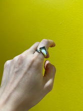 Load image into Gallery viewer, Silver Asymmetrical Statement Ring