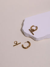 Load image into Gallery viewer, Stick Drop Hoop Earrings - Waterproof