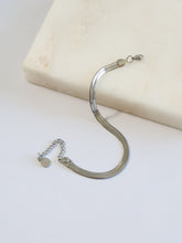 Load image into Gallery viewer, Silver Fitzy Herringbone Bracelet - Waterproof