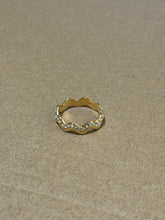 Load image into Gallery viewer, (T&C) White CZ Wave Ring