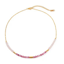 Load image into Gallery viewer, Pink Gemi Necklace - Waterproof