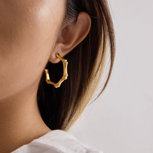Load image into Gallery viewer, Tiff Bamboo Earrings - Waterproof