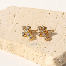 Load image into Gallery viewer, Silo Cubic Cross Stud Earrings - Waterproof