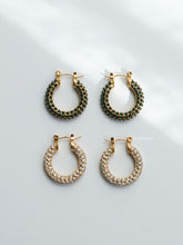 Load image into Gallery viewer, Stella CZ Hoop Earrings (2 Colors)