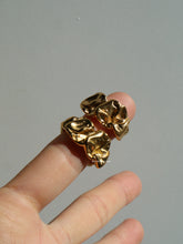 Load image into Gallery viewer, Gold Crumpled Cuff Earrings