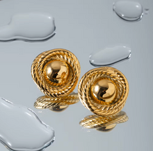 Load image into Gallery viewer, Number One Round Earrings - Waterproof