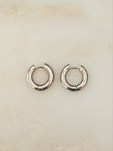 Load image into Gallery viewer, Silver 10mm Hoek Hoop Earrings - Waterproof
