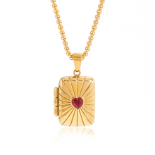 Load image into Gallery viewer, Heart Magnetic Locket Pendant Necklace - Waterproof