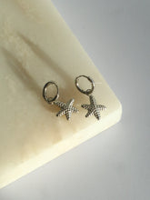 Load image into Gallery viewer, Silver Bayside Starfish Earrings - Waterproof