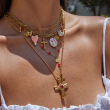 Load image into Gallery viewer, Pink Luna Charm Necklace - Waterproof