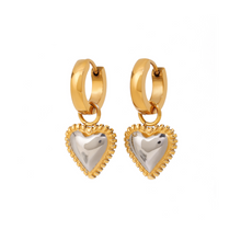 Load image into Gallery viewer, Pirison Heart Drop Earrings - Waterproof