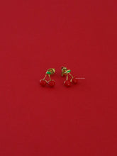 Load image into Gallery viewer, Omma Cherry Stud Earrings - Waterproof